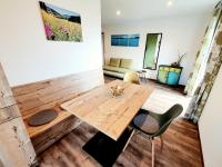 A seating area at Haus Leitner