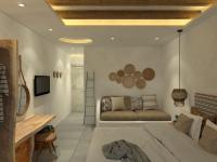 verykokkos collection suites mikri viglaにあるテレビまたはエンターテインメントセンター