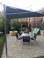 Patio lub wspólna przestrzeń na świeżym powietrzu w obiekcie Arany apartman Zsóry