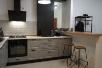A cozinha ou cozinha compacta de Onix Blue