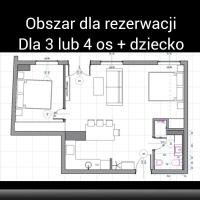 Plán poschodí v ubytovaní Bea Home Elblag - dwie sypialnie