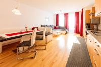 Kuchyň nebo kuchyňský kout v ubytování Appartements Avenzio