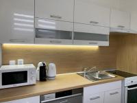 Kuchyň nebo kuchyňský kout v ubytování Apartmán Frymburk 30