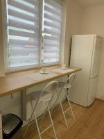 Kuchyň nebo kuchyňský kout v ubytování Apartmán Frymburk 30