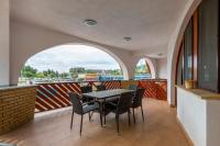 A balcony or terrace at Fonyód Beach Apartment