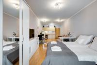 A kitchen or kitchenette at Fonyód Beach Apartment