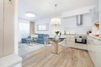 Kuchyň nebo kuchyňský kout v ubytování Baltini Premium Apartament Bliżej Morza