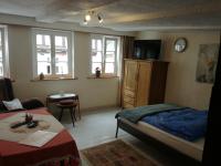 Postel nebo postele na pokoji v ubytování Haus Petersilie