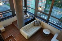 Posezení v ubytování View Skyscraper Bata - loft XL