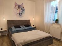 Posteľ alebo postele v izbe v ubytovaní Apartamenty Oleńka I - Szczytno Mazury