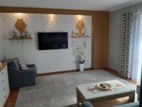 Televízia a/alebo spoločenská miestnosť v ubytovaní Apartament Róża 1 Sauna & Jacuzzi Jaszczurówka 21a