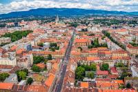 Nespecifikovaný výhled na destinaci Záhřeb nebo výhled na město při pohledu z apartmánu