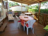 Balkon lub taras w obiekcie Mobil Home Valras Plage