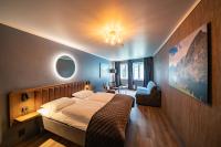 Postel nebo postele na pokoji v ubytování Hotel Aurlandsfjord