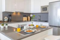 Kuchyň nebo kuchyňský kout v ubytování Luxury Apartment Michael
