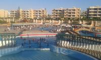 The floor plan of R1 CH21 studio 2 beds poolside garden terrace Green Beach