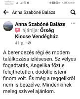 Půdorys ubytování Őrség Kincse