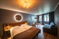 Postel nebo postele na pokoji v ubytování Hotel Aurlandsfjord