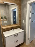 Kúpeľňa v ubytovaní Gąski Apartament Nadmorski