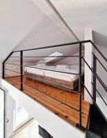 Posteľ alebo postele v izbe v ubytovaní Penthouse in old Dalmatian house - Flybridge
