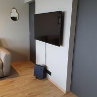 TV a/nebo společenská místnost v ubytování Luxury Loft Apartment Akureyri