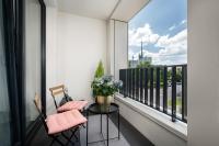 Balkon lub taras w obiekcie Apartament Pastelowa Portova