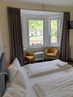 Postel nebo postele na pokoji v ubytování Haus Burgfrieden Cochem