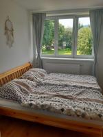 Postel nebo postele na pokoji v ubytování Apartmán u Kunštátského mlýna