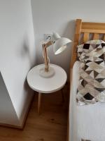 Postel nebo postele na pokoji v ubytování Apartmán u Kunštátského mlýna