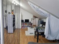 Televízia a/alebo spoločenská miestnosť v ubytovaní Apartman Atelier