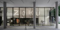 a building with a zebra sign on the side of it at Zoku Vienna in Vienna