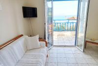 Balkón nebo terasa v ubytování Evangelia House Sea View Apartments