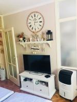 Televízia a/alebo spoločenská miestnosť v ubytovaní Studio apartman Zagreb zapad Vrapče