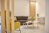 Posezení v ubytování Elegant Central Apartment Veria - με ενδοδαπέδια θέρμανση!!!