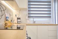 Kuchyň nebo kuchyňský kout v ubytování Elegant Central Apartment Veria - με ενδοδαπέδια θέρμανση!!!