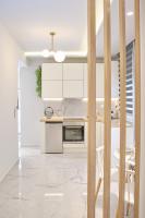 Kuchyň nebo kuchyňský kout v ubytování Elegant Central Apartment Veria - με ενδοδαπέδια θέρμανση!!!