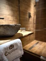 Kúpeľňa v ubytovaní Excalibur miniHotel