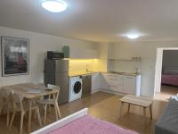Kuchyň nebo kuchyňský kout v ubytování Red Travel Apartment