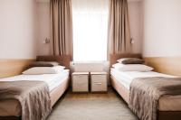 Posteľ alebo postele v izbe v ubytovaní Hotel Chata Za Wsią