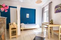 Posteľ alebo postele v izbe v ubytovaní Stavros Villas&Apartments