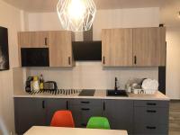 LIDO nappali + 3 háló apartmanにあるキッチンまたは簡易キッチン