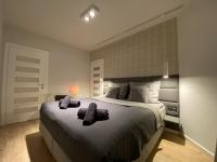 Posteľ alebo postele v izbe v ubytovaní Apartament Opieszyn 16