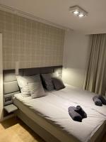 Posteľ alebo postele v izbe v ubytovaní Apartament Opieszyn 16
