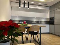 Kuchyňa alebo kuchynka v ubytovaní Apartament Opieszyn 16