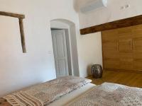 Posteľ alebo postele v izbe v ubytovaní Ferienhaus beim Turm