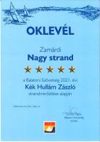Certifikát, hodnocení, plakát nebo jiný dokument vystavený v ubytování Gold Apartman