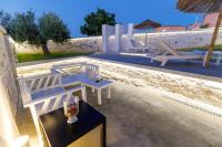 A balcony or terrace at Georgioupoli Villa with heated private pool and BBQ