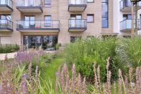 Vonkajšia záhrada v ubytovaní Nowa Letnica Apartments by Noclegi Renters