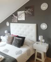 Postel nebo postele na pokoji v ubytování apartamento Fisterra house Finisterre