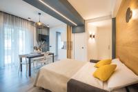 A bed or beds in a room at Leukosìa Holiday House